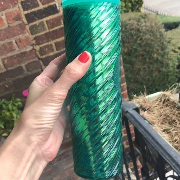 Starbucks New Green Swirl Textured Twist Tumbler Holiday 2022 Gift Grande - Picture 11 of 11